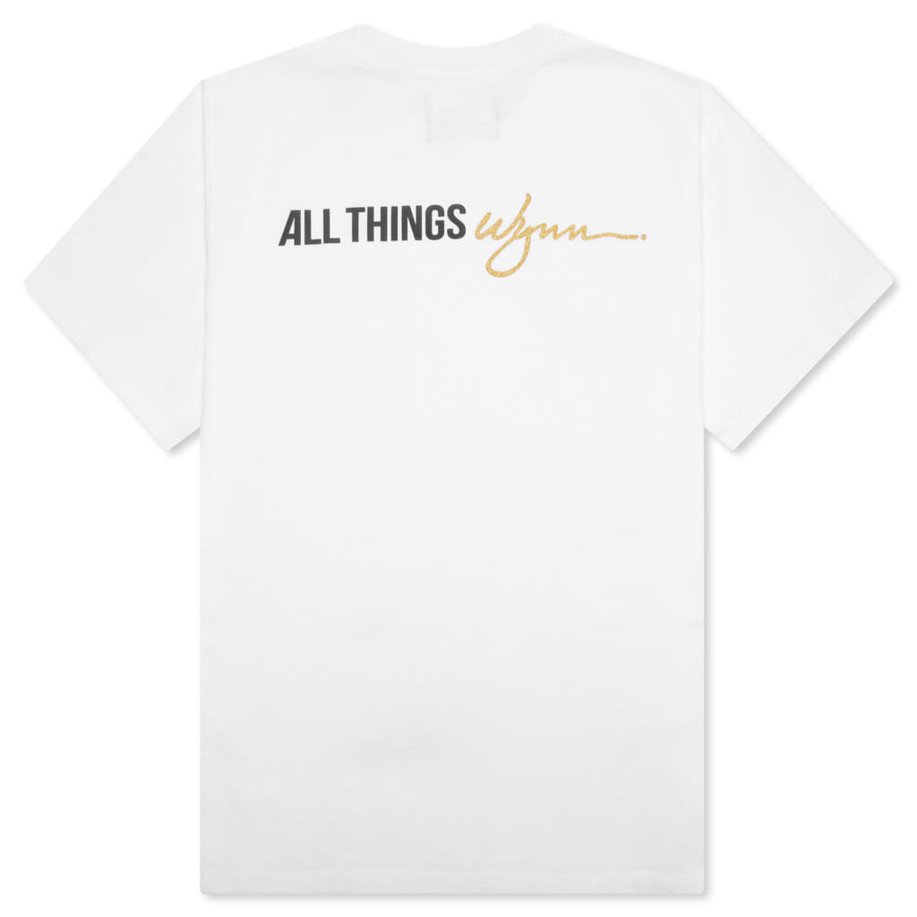 Feature x Wynn Logo Lock Up Tee - White