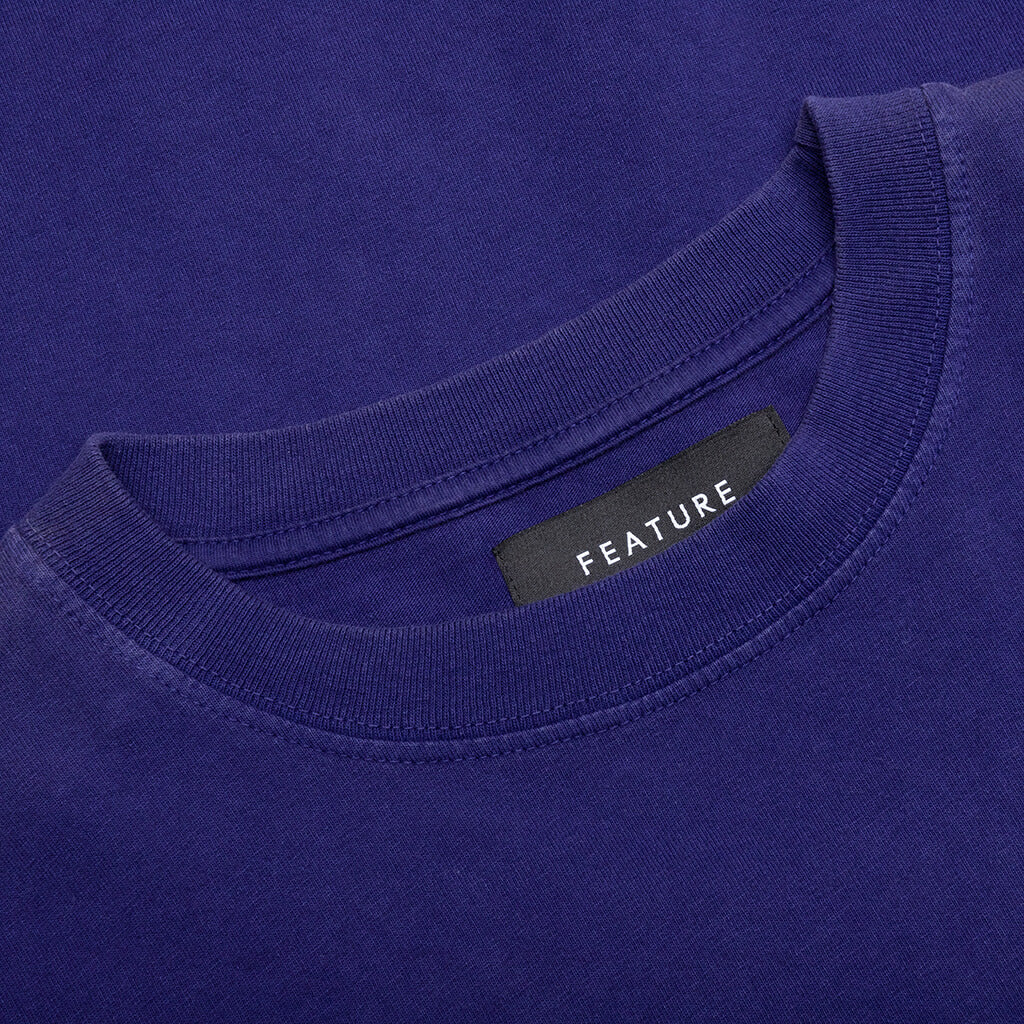 Feature x Wynn Logo Lock Up Tee - Astral Aura Blue