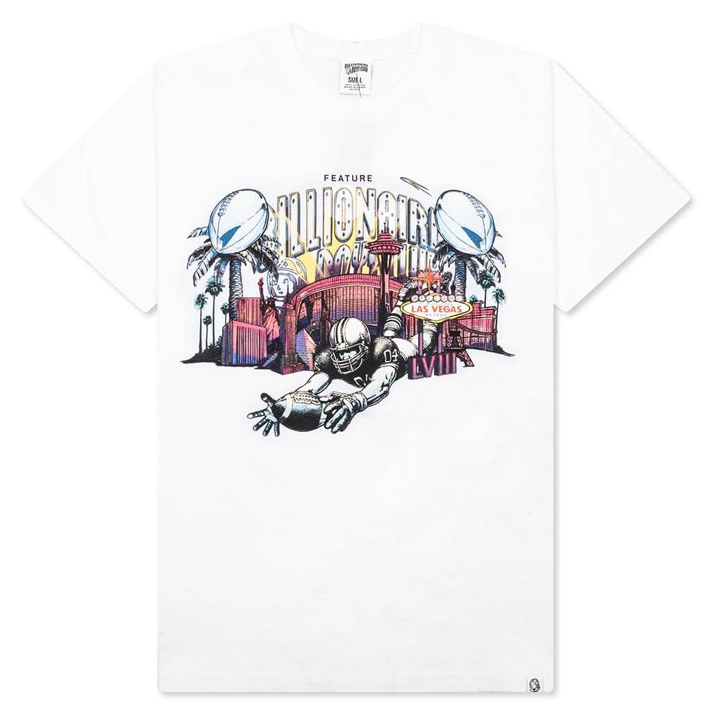 Feature x Billionaire Boys Club Touchdown Short Sleeve Tee - White