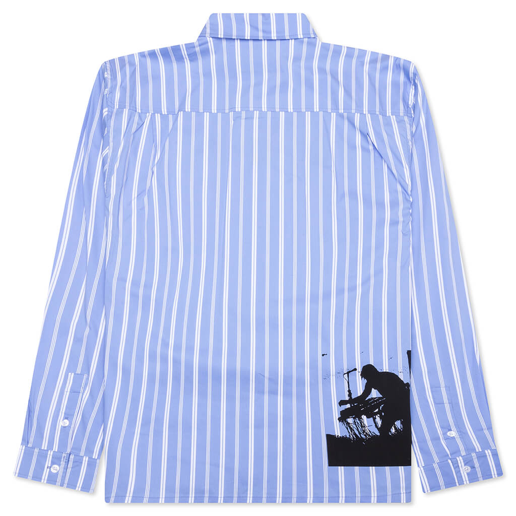 Fetch Button Down - Blue