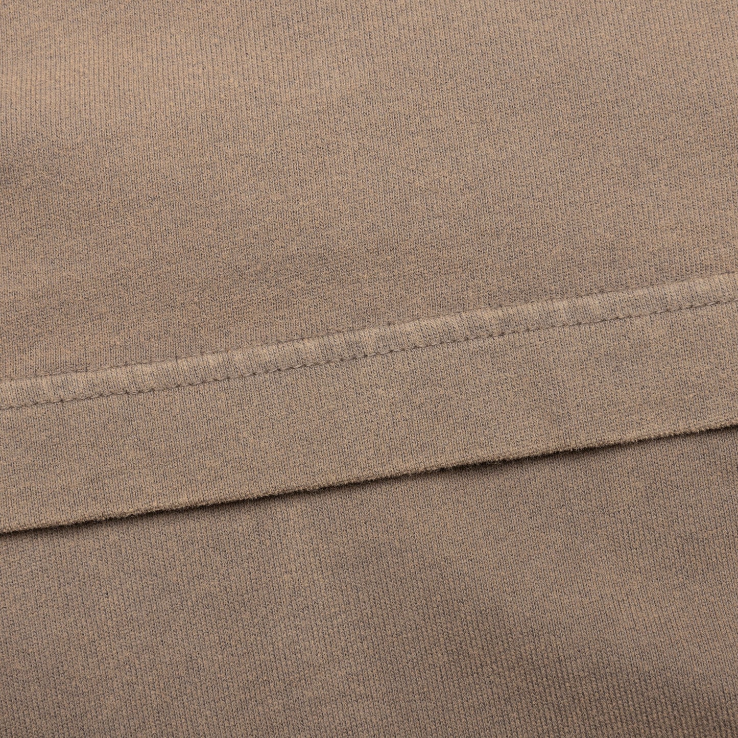 Garment Dyed Crew Neck T-shirt - Taupe Brown
