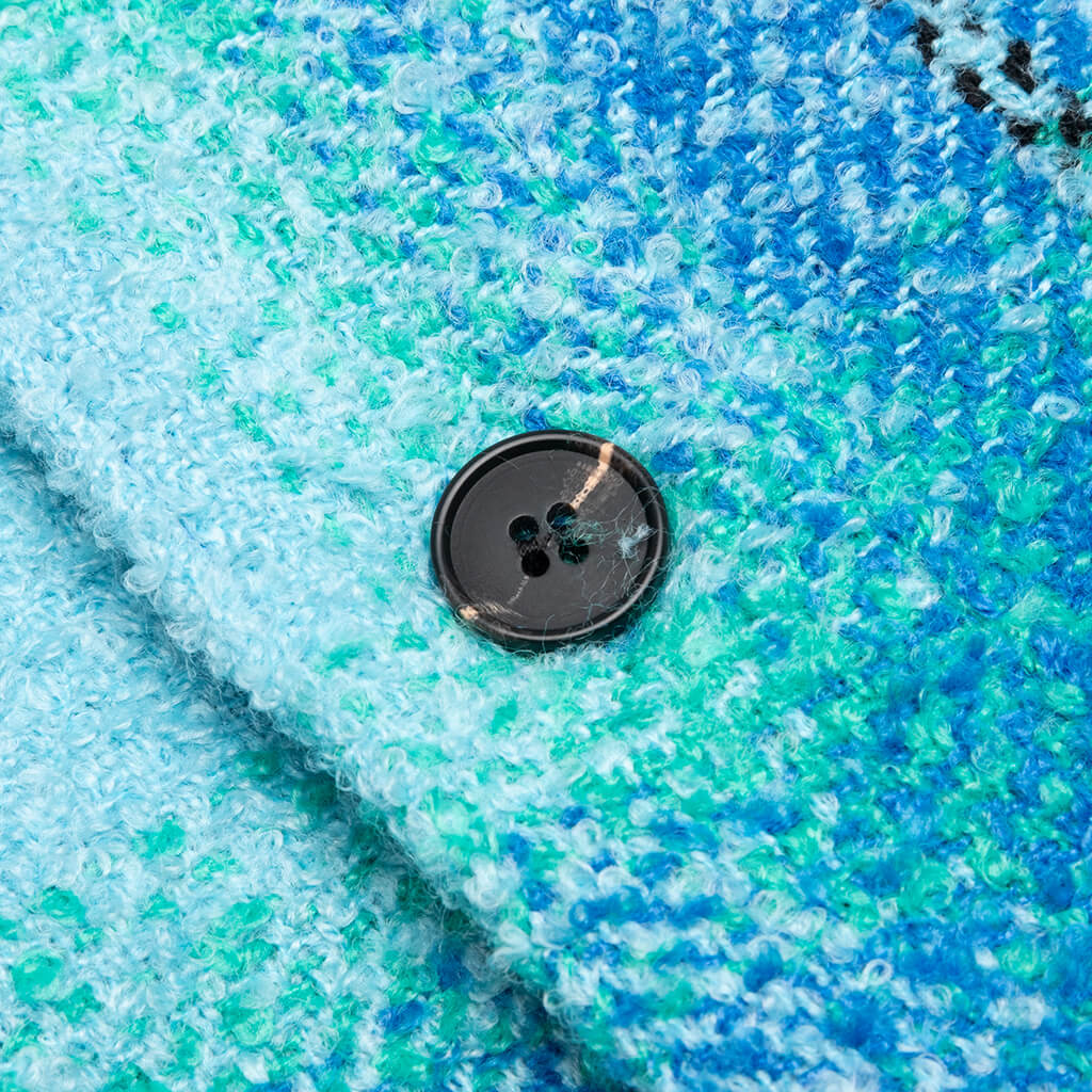 Heavy Flannel Overshirt - Blue/Green
