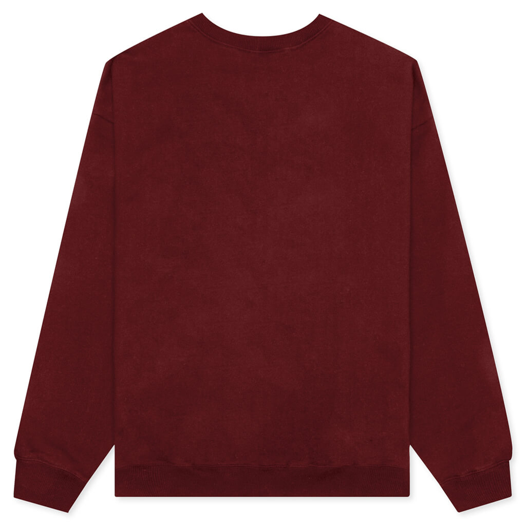 Outline Logo Crewneck - Maroon