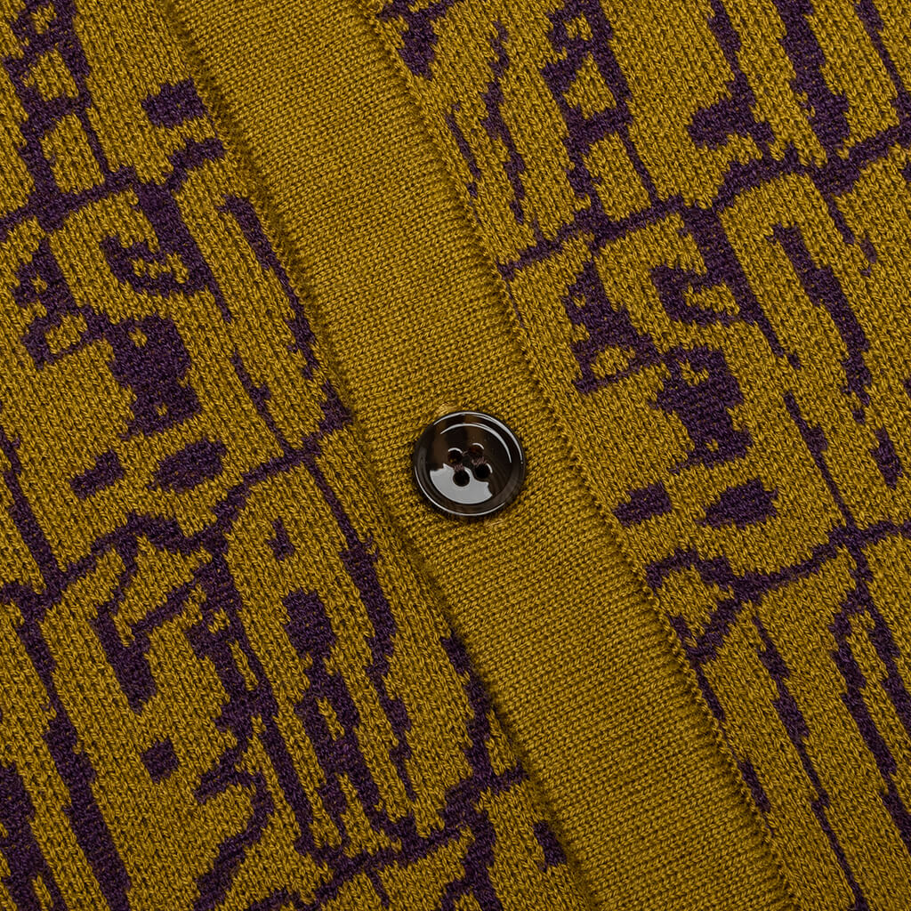 Stretched Stamp Cardigan - Olive