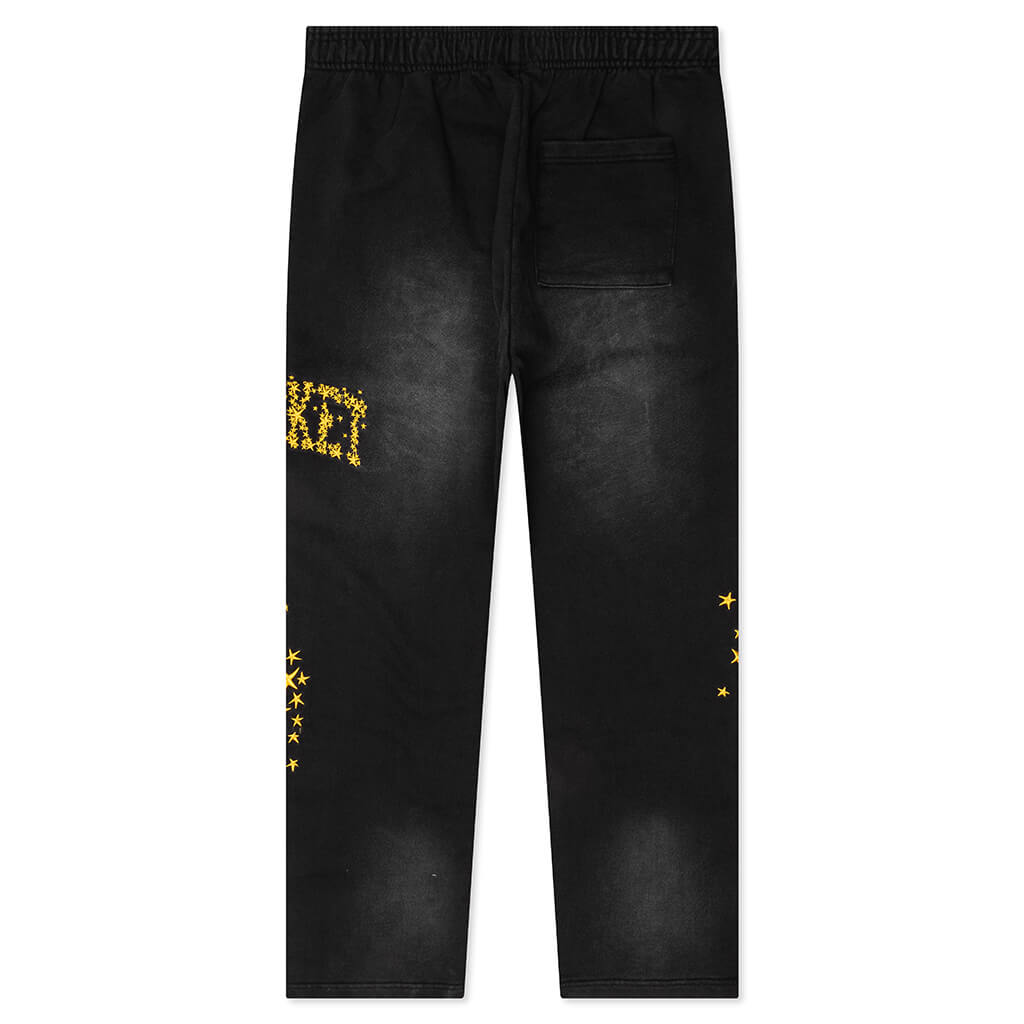 Galaxy Arc Open Bottom Sweatpants - Pirate Black