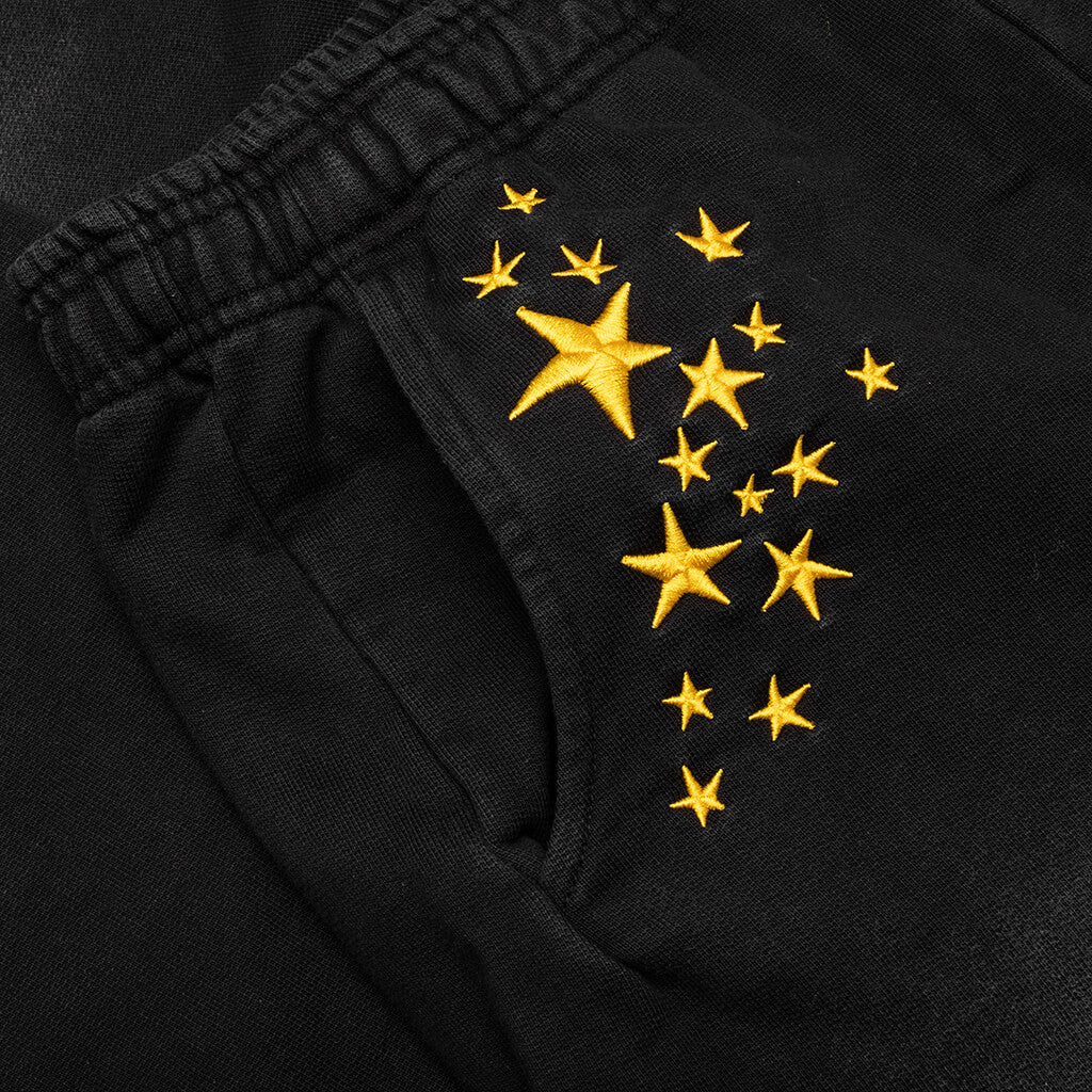Galaxy Arc Open Bottom Sweatpants - Pirate Black