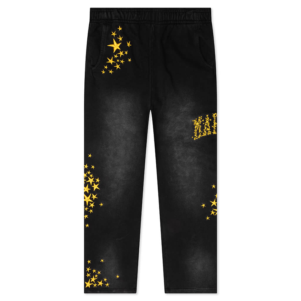 Galaxy Arc Open Bottom Sweatpants - Pirate Black
