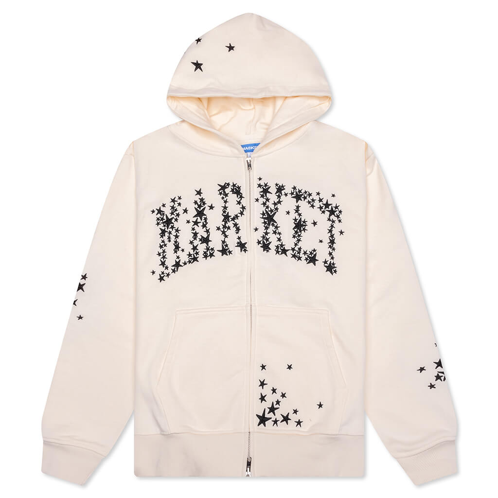 Galaxy Arc Zip Hoodie - Unbleached Cotton