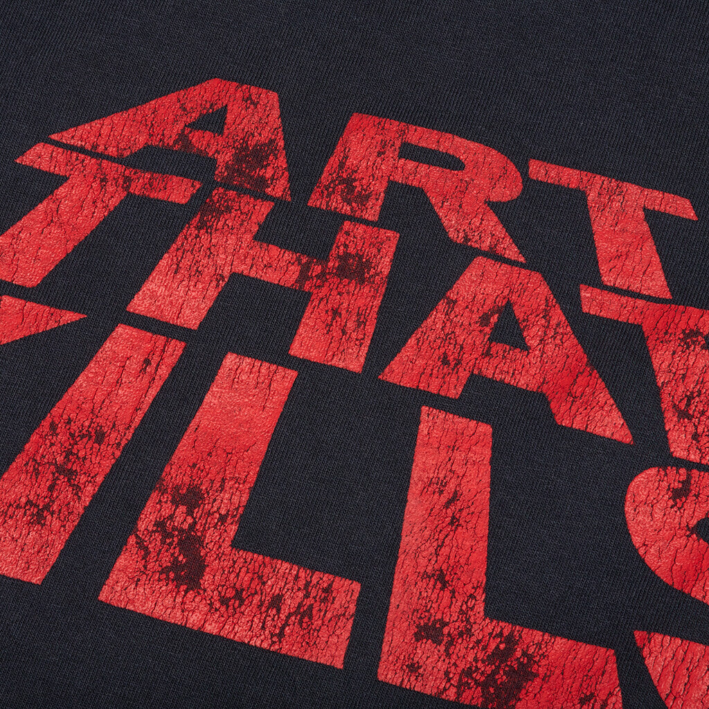 Art That Kills Stack Logo Tee - Washed Black