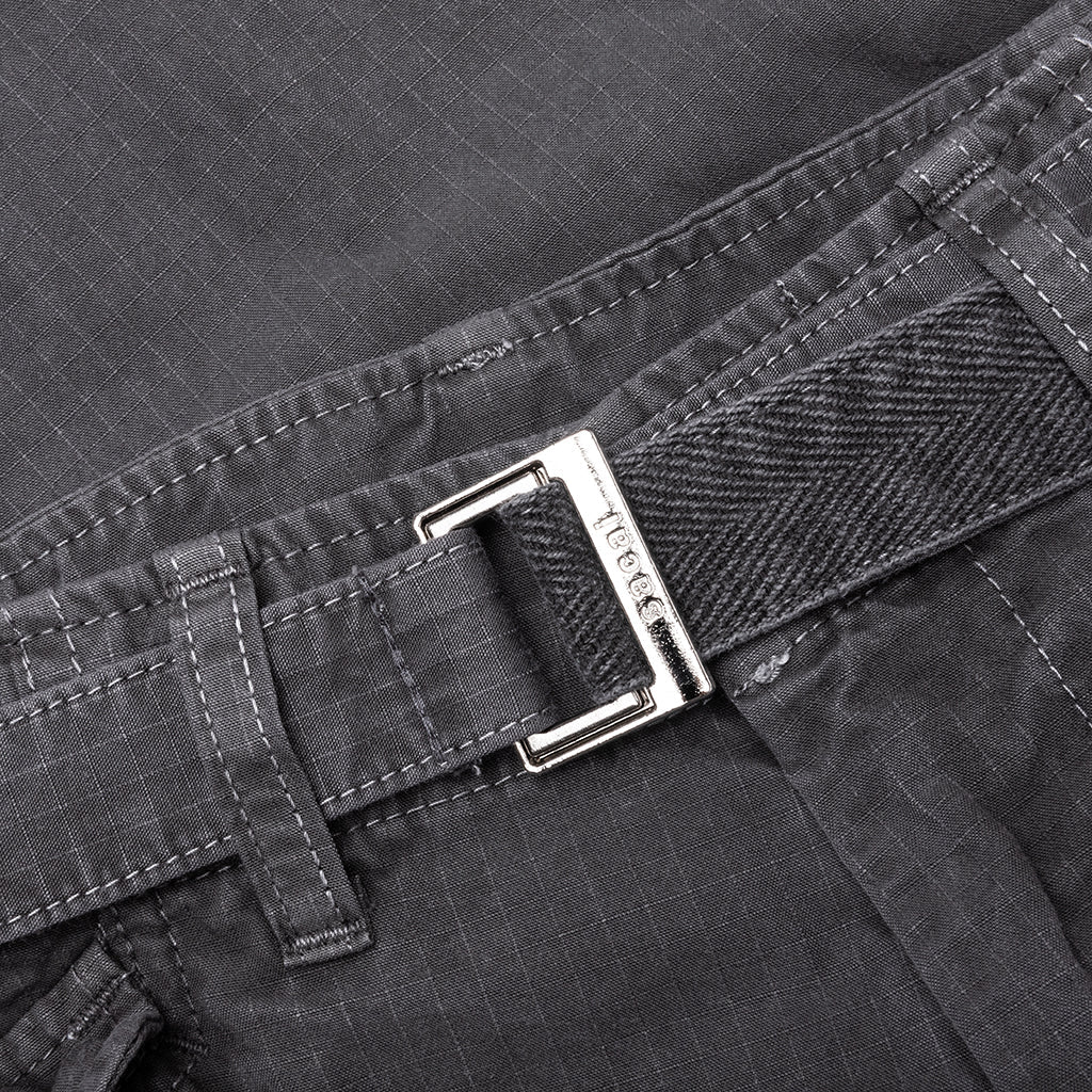 Garment Dye Rip Stop Pants - Black