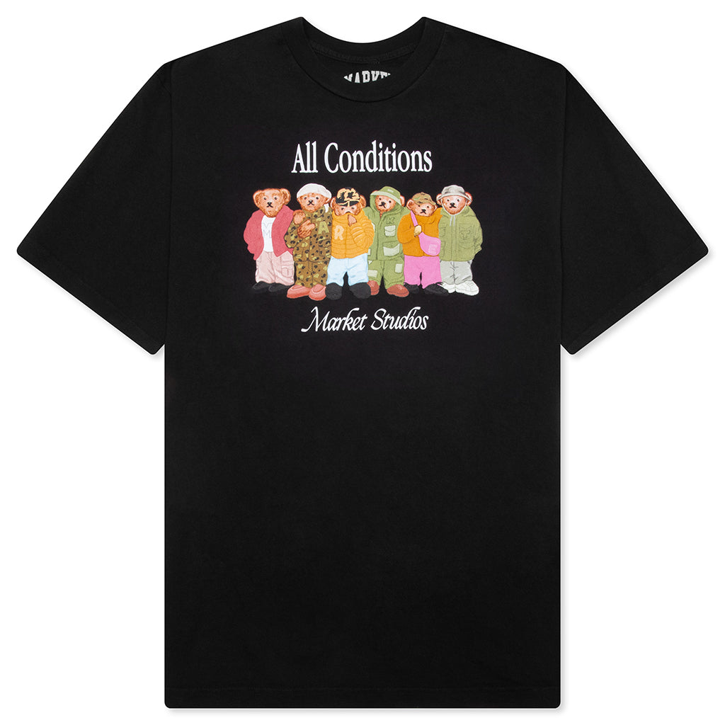 Gorpcore Bears T-Shirt - Washed Black