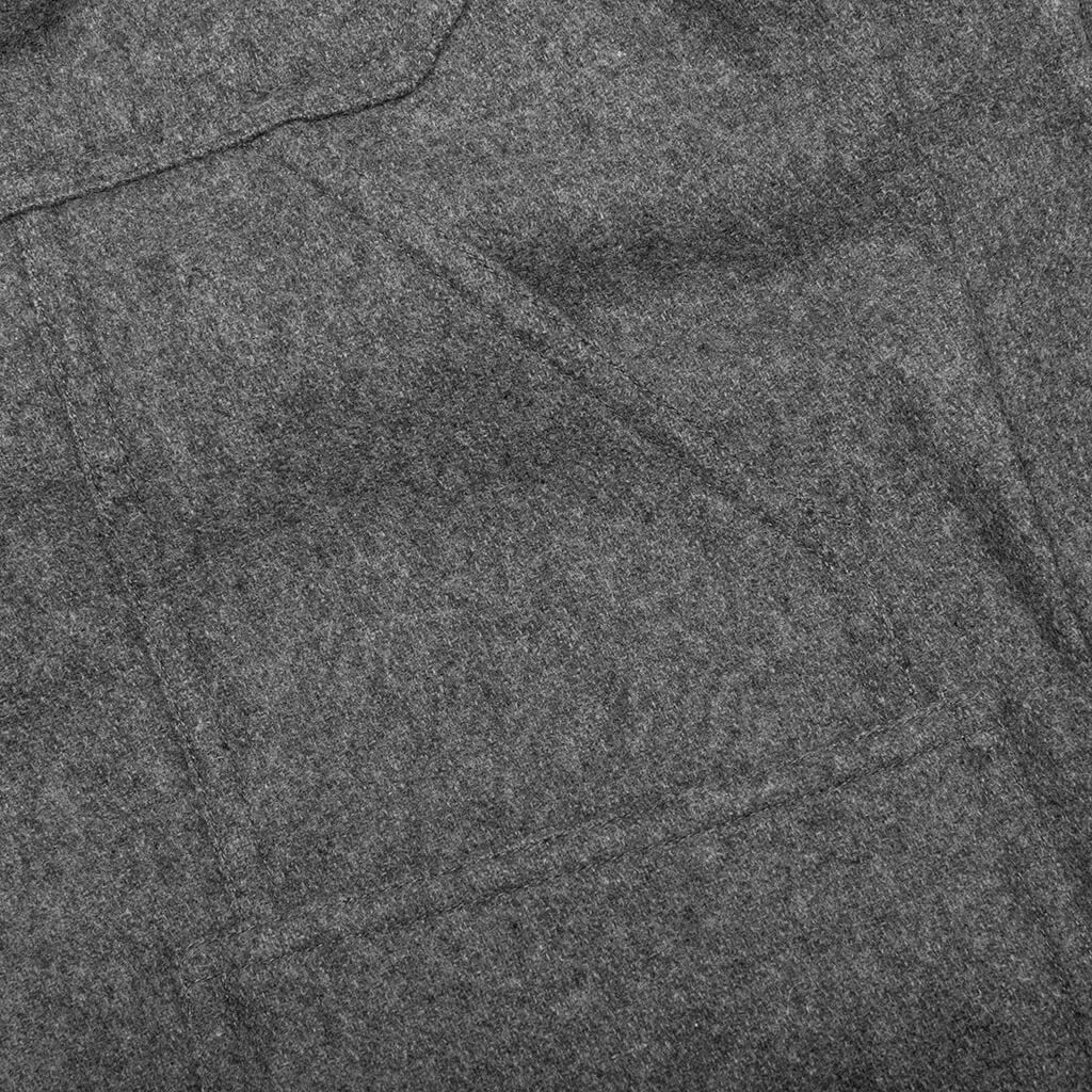 Wool Flannel Pant - Grey Melange
