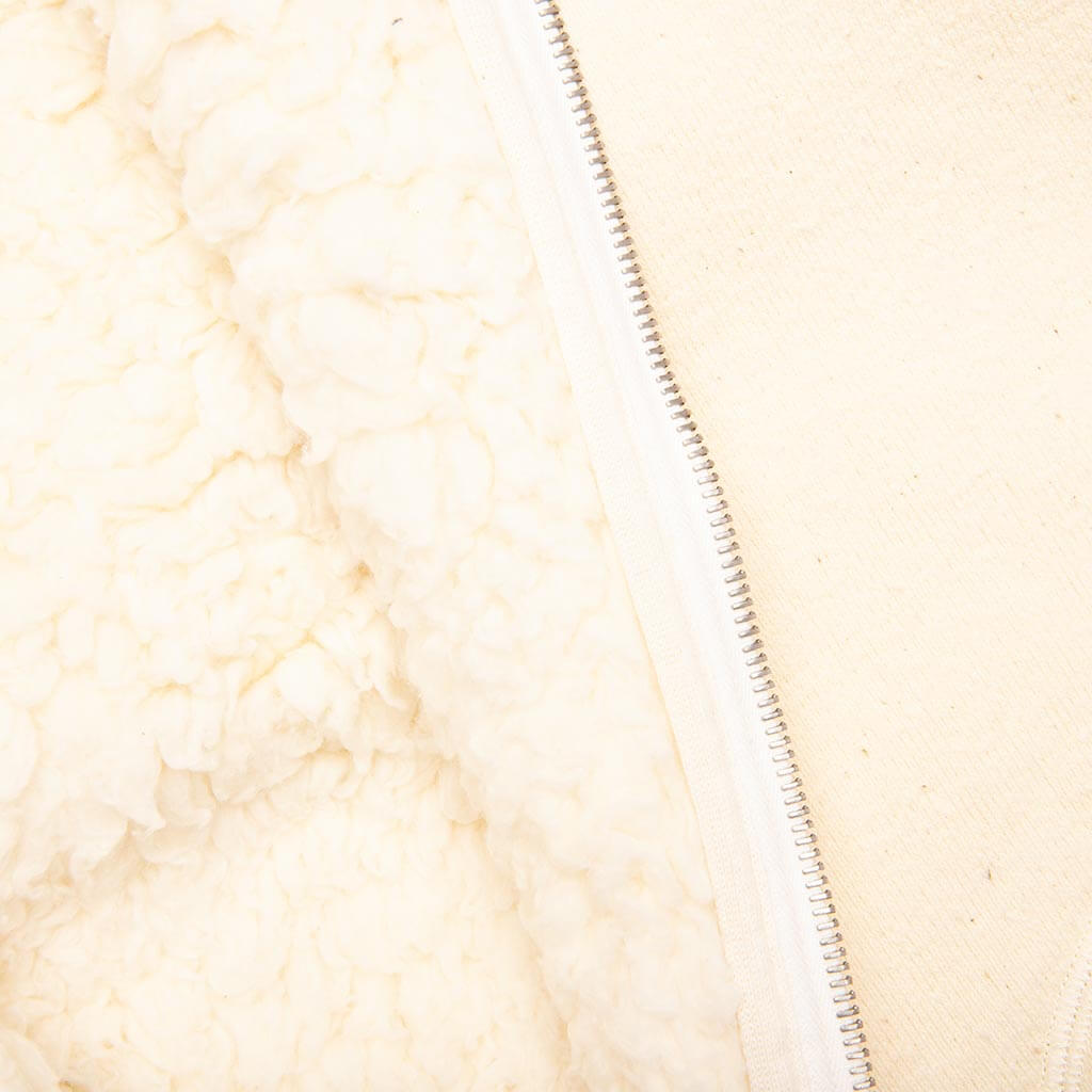 Reversible Sherpa Jacket - Eggshell