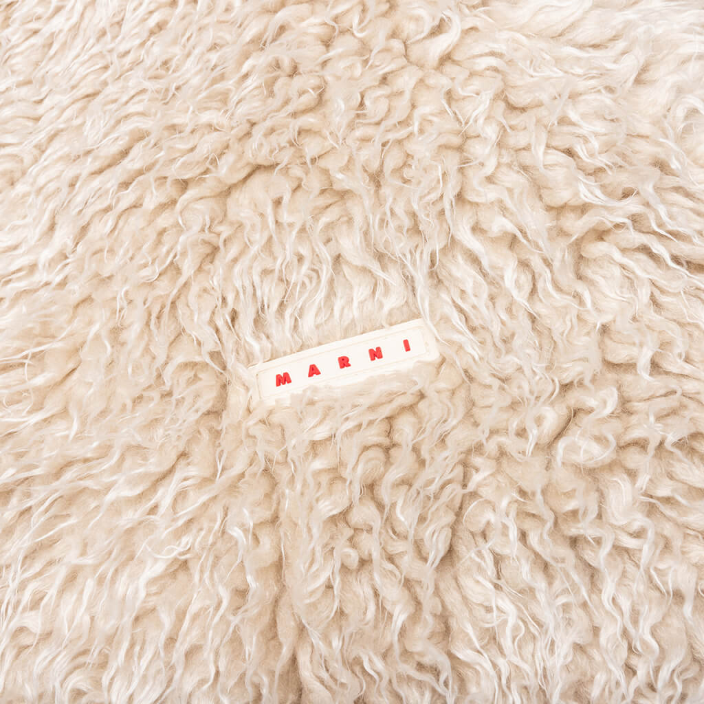 Shaggy Fleece Faux Fur Jacket - Glass