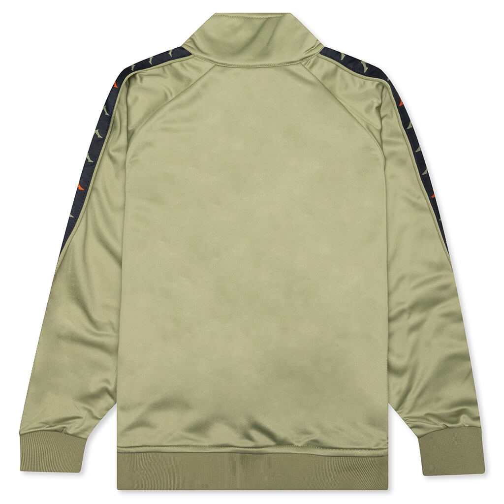 Kid's 222 Banda Dullo Track Jacket - Green Salvia/Black Smoke/Red Orangeade