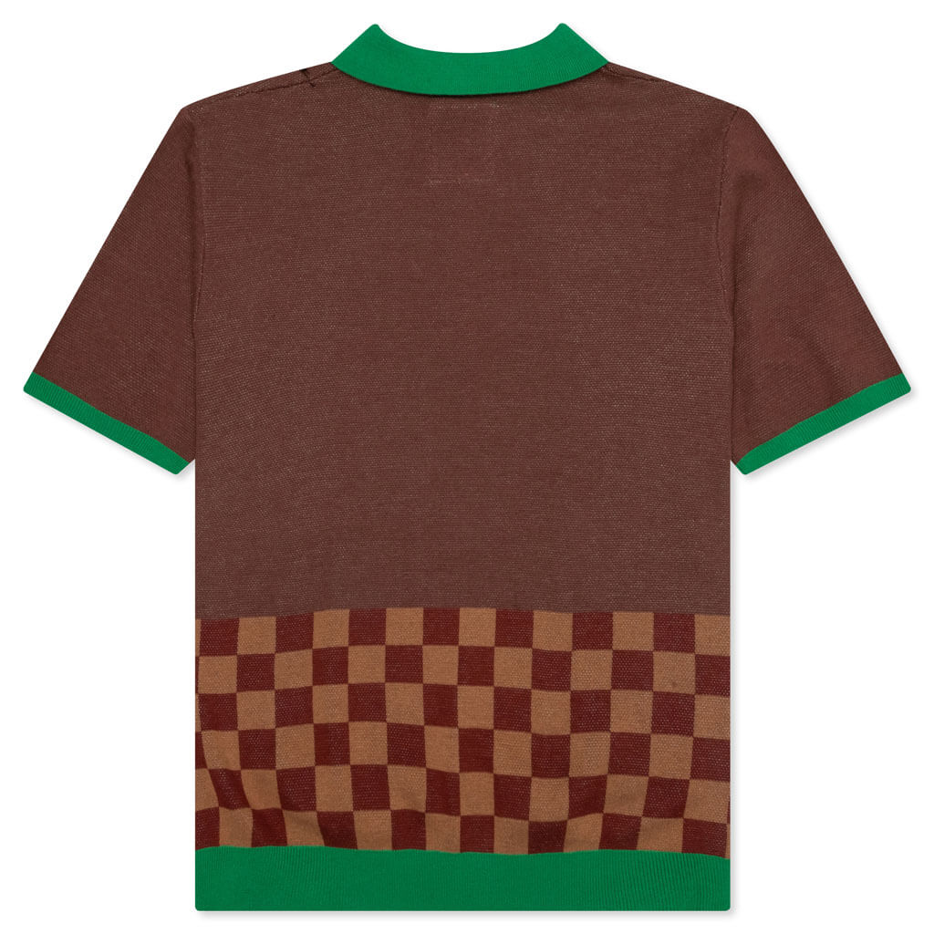 Martini Knit Polo - Brown