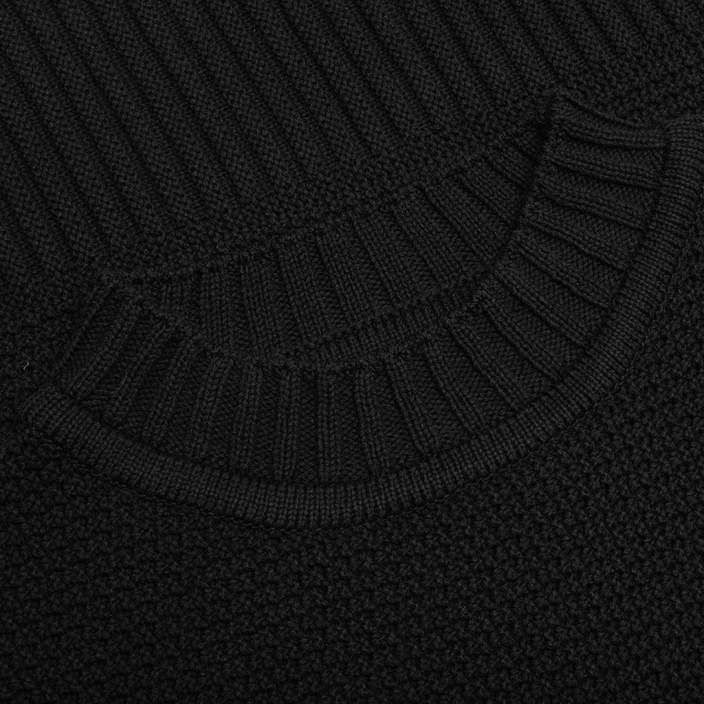 Rustic Knit T-Shirt - Black