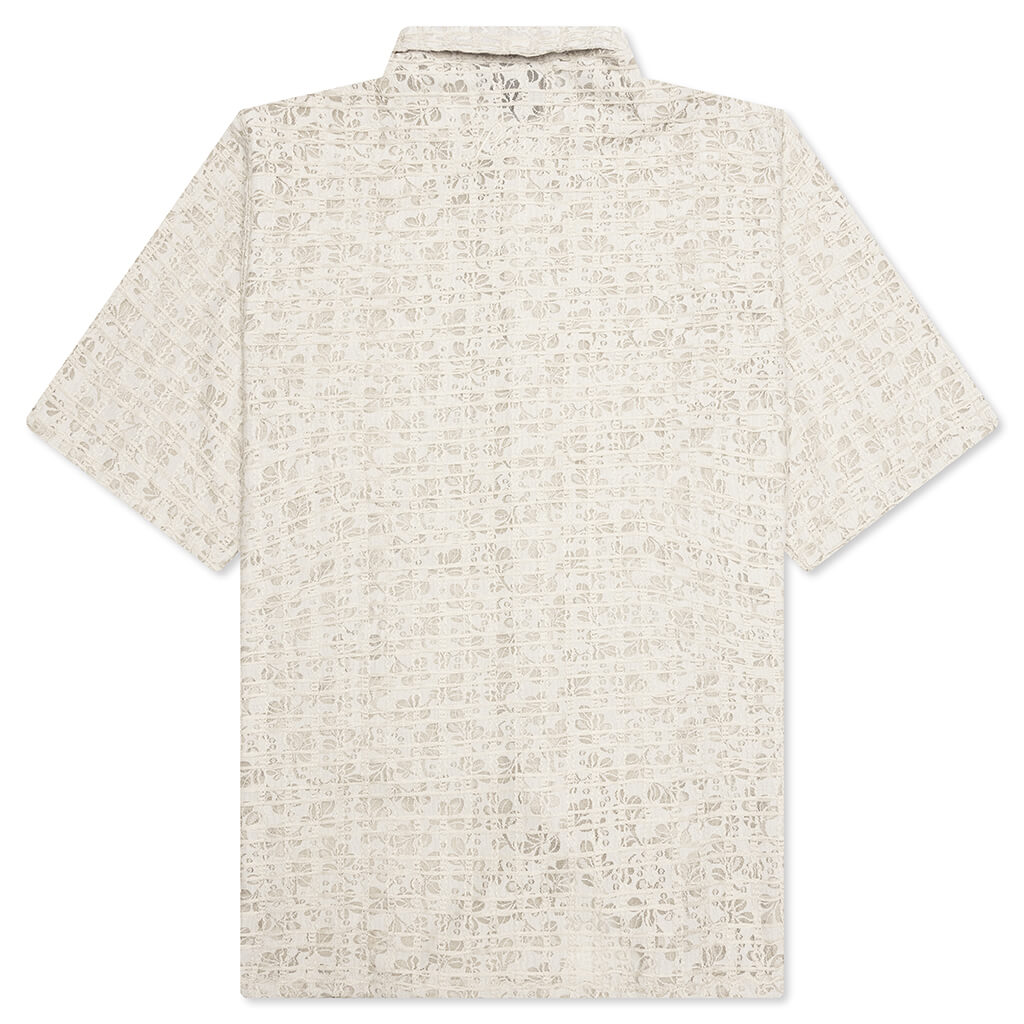 Lacy Button Down - Tan