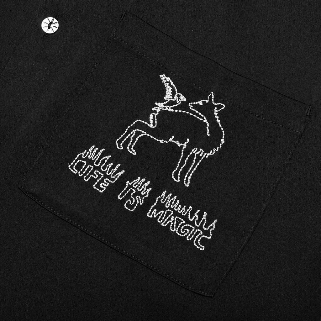 Life is Magic Button Up - Black