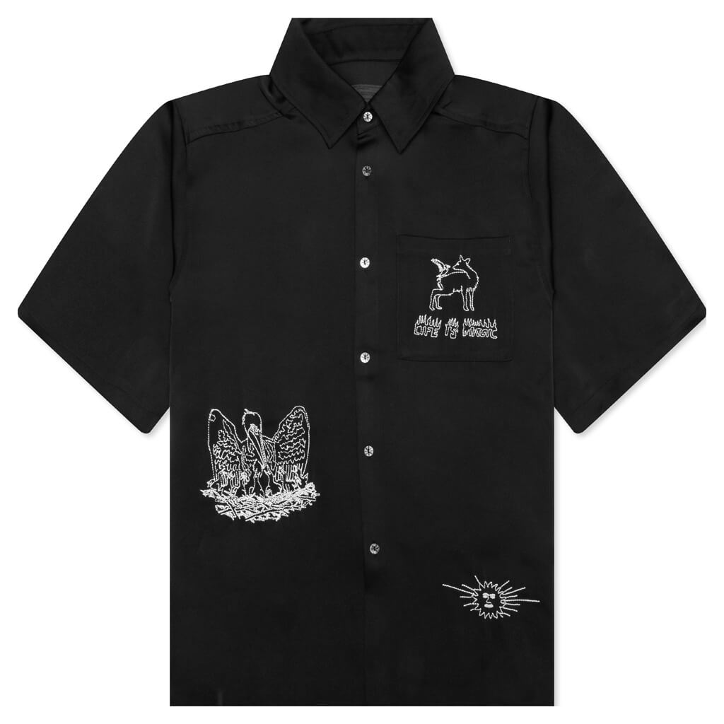 Life is Magic Button Up - Black