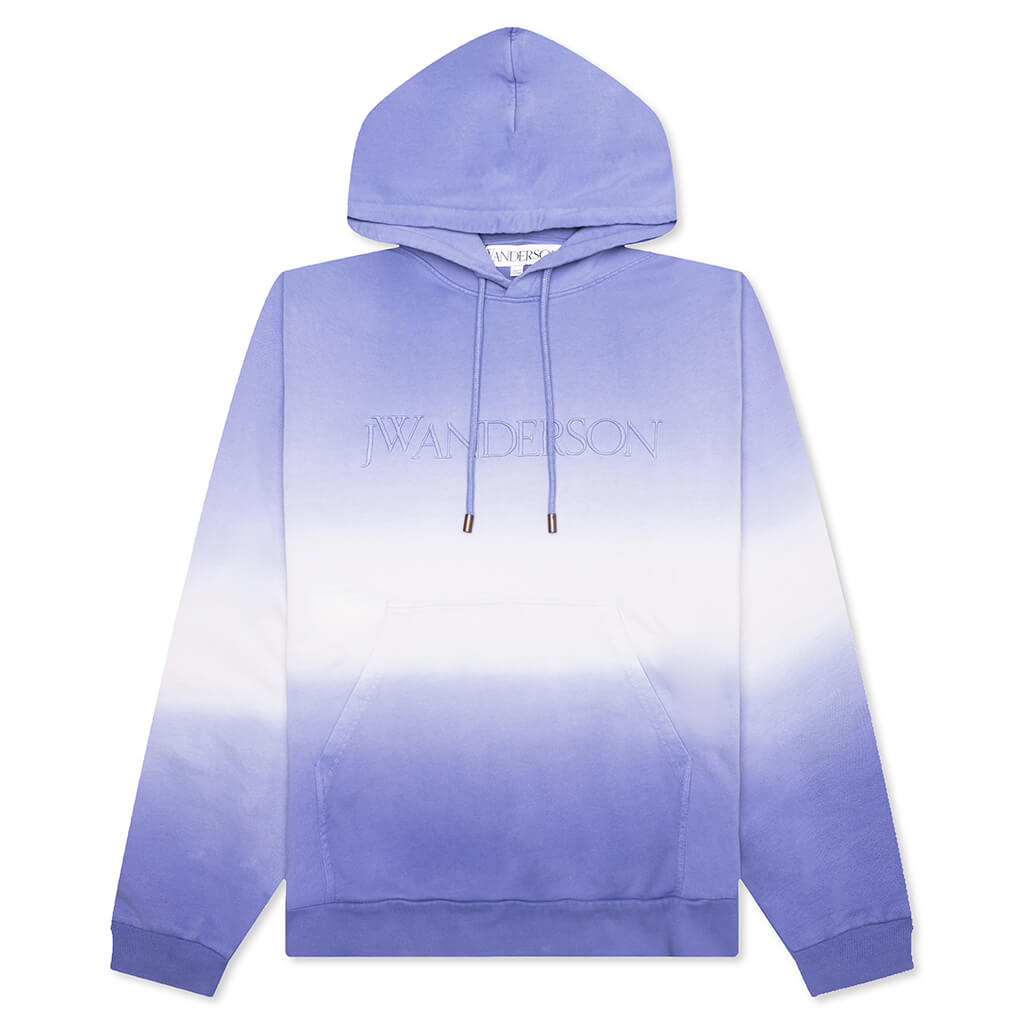 Logo Embroidery Gradient Hoodie - Lavender