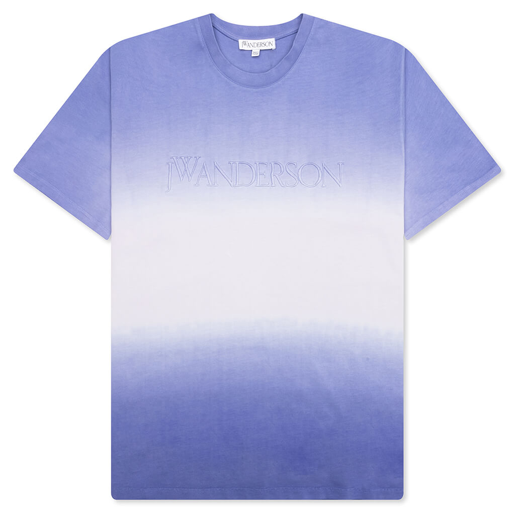 Logo Embroidery Gradient T-Shirt - Lavender
