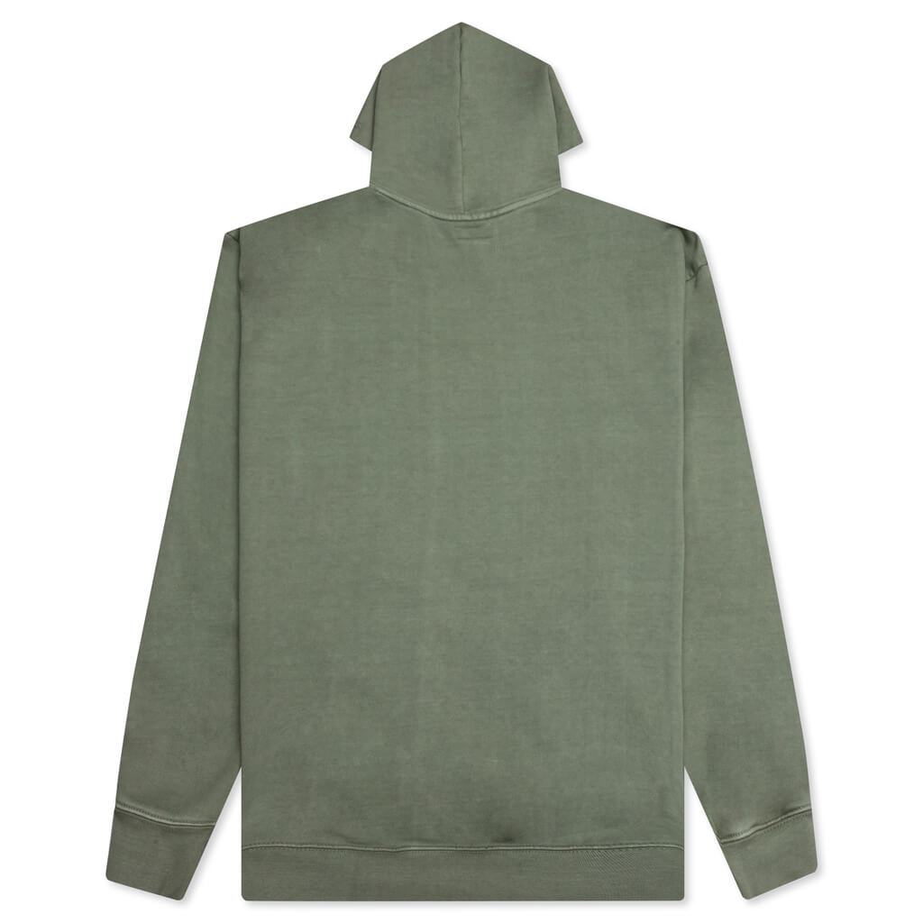 Smiley Look At The Bright Side Hoodie - Sage Green