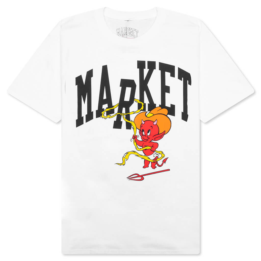 Market x Hot Stuff Cowboy Arc S/S T-Shirt - White
