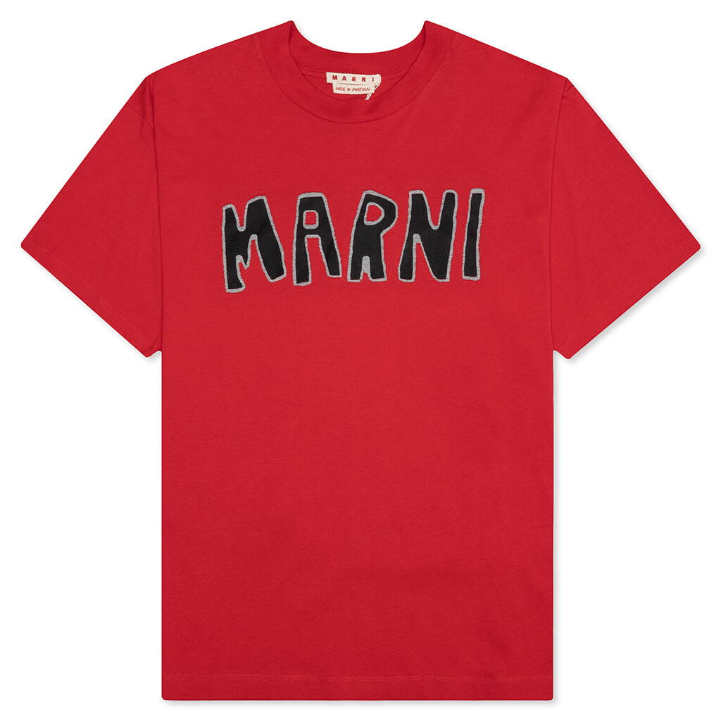 Cutout Logo T-Shirt - Red