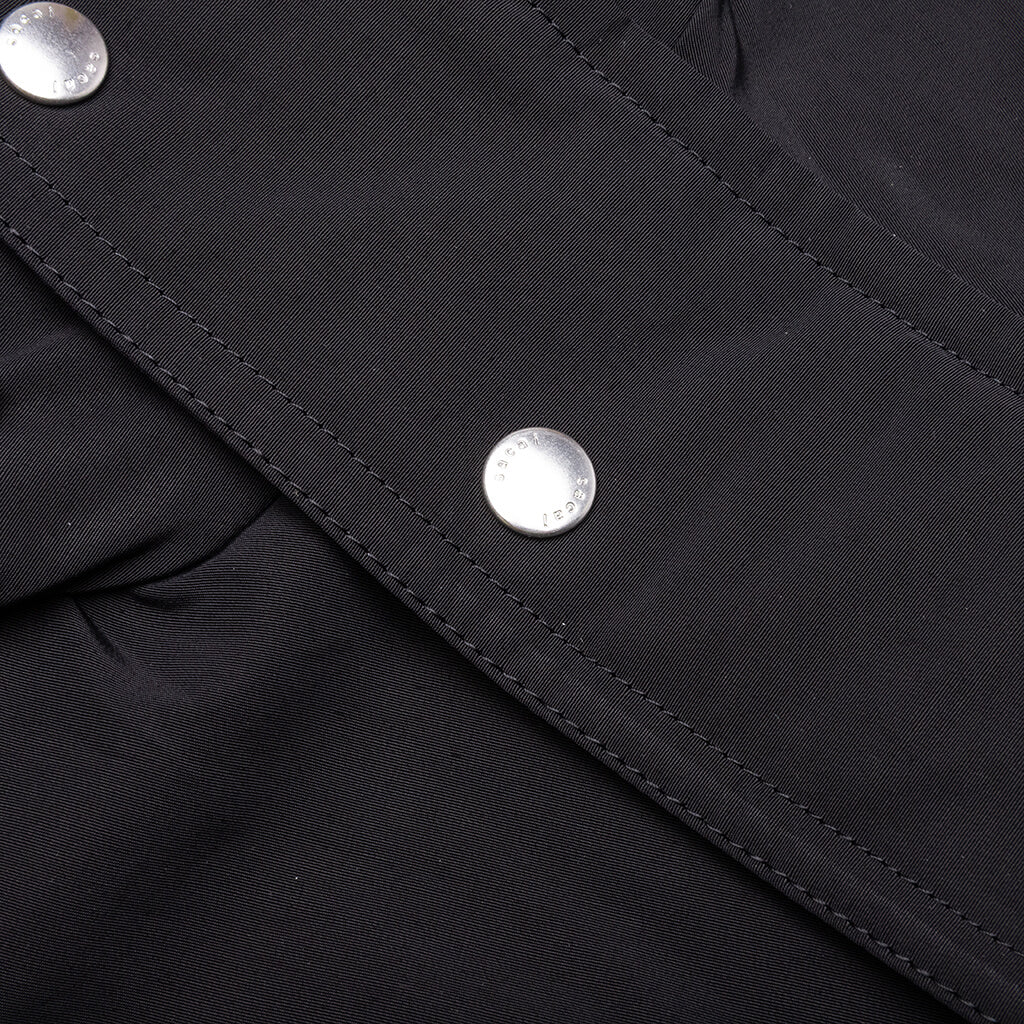 Matte Taffeta Reversible Blouson - Black