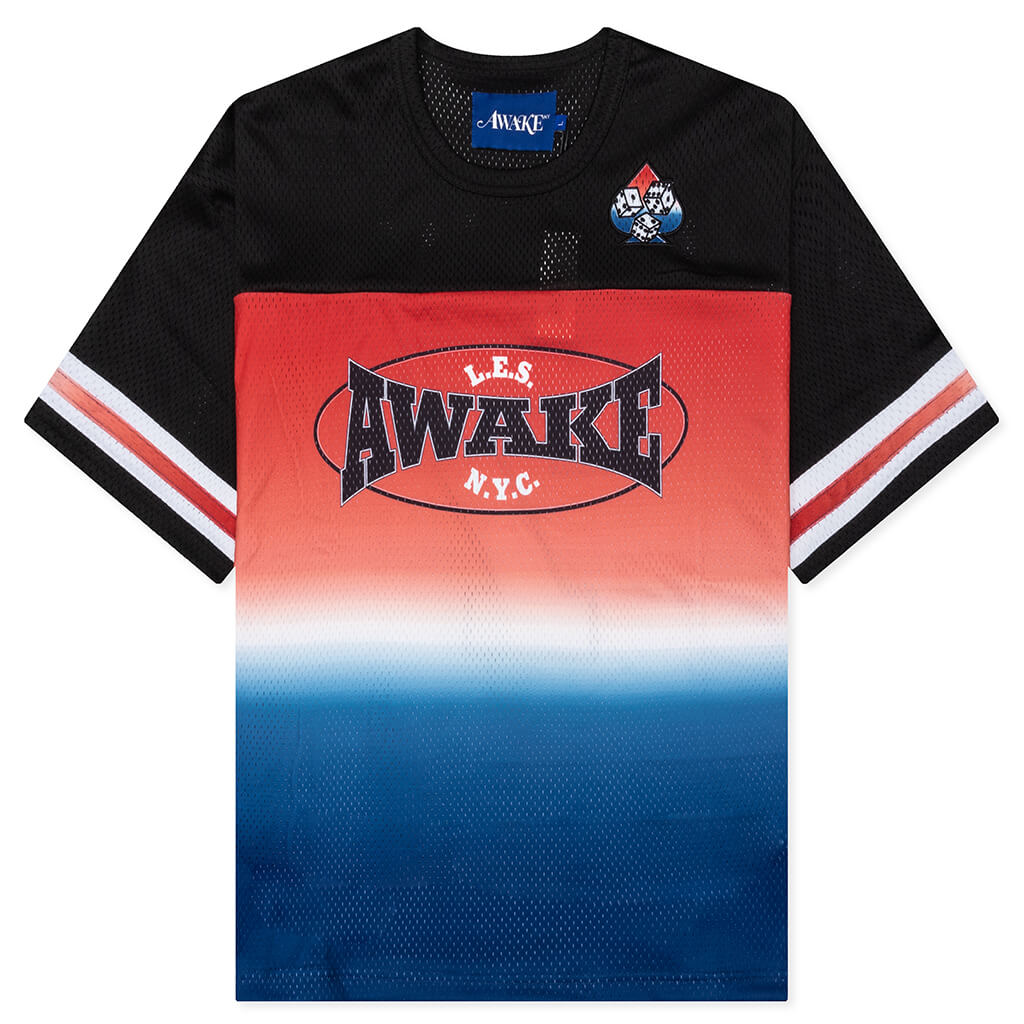 Mesh Football Jersey - Black Multi