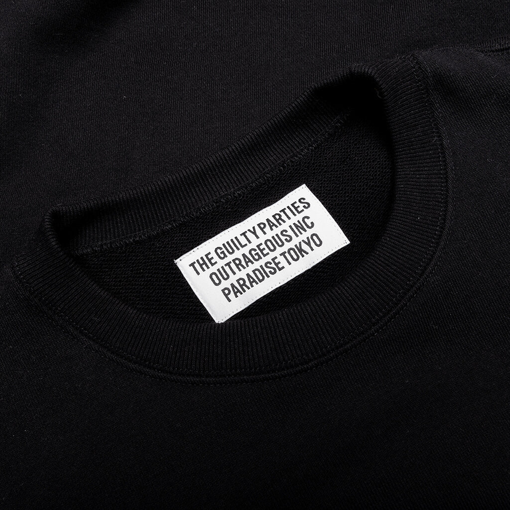 Middle Weight Crewneck Sweatshirt Type 2 - Black