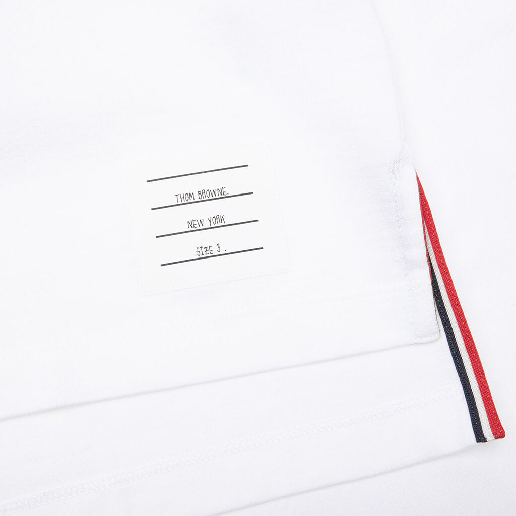 Midweight Jersey Stripe S/S Tee - White