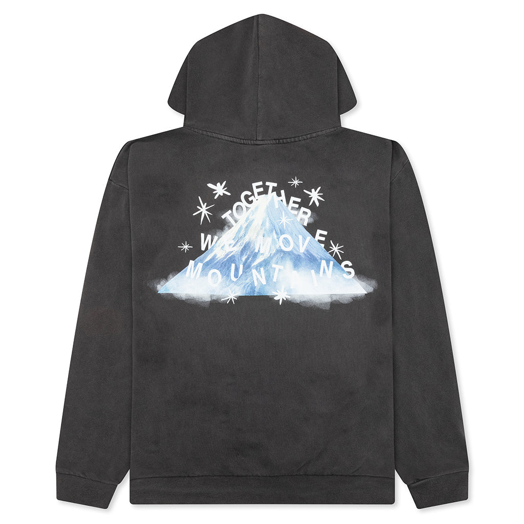 Move Mountains Hoodie - Washed Black