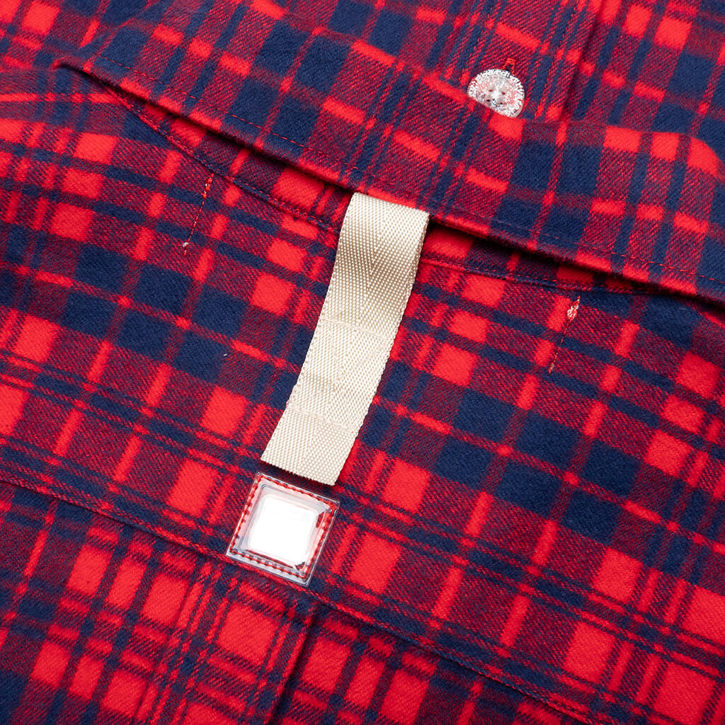 NARC Flannel Shirt - Red Plaid