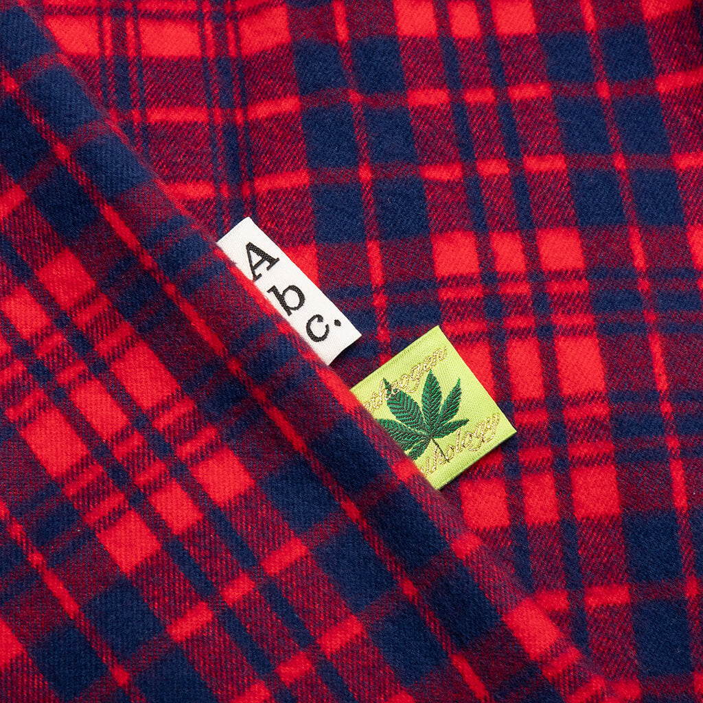 NARC Flannel Shirt - Red Plaid