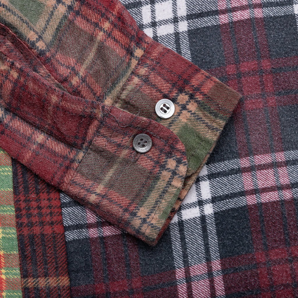 Flannel Shirt 7 Cuts Reflection Shirt - Assorted
