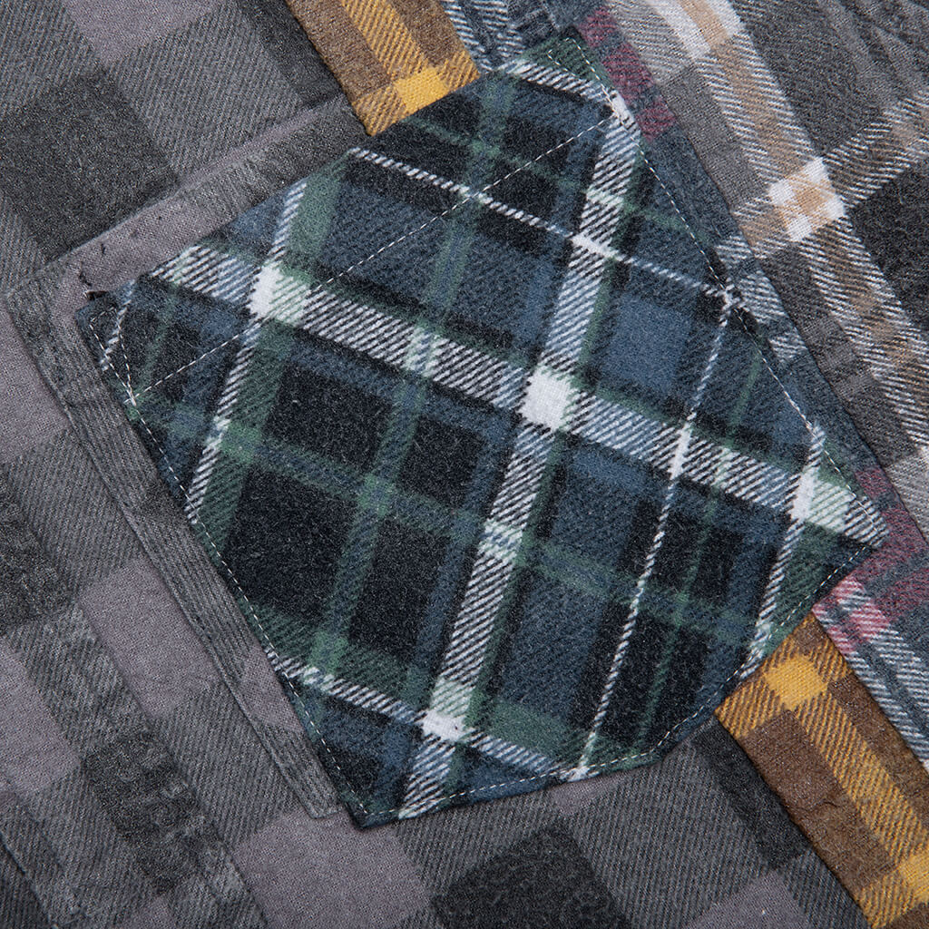Flannel Shirt 7 Cuts Reflection Shirt - Assorted