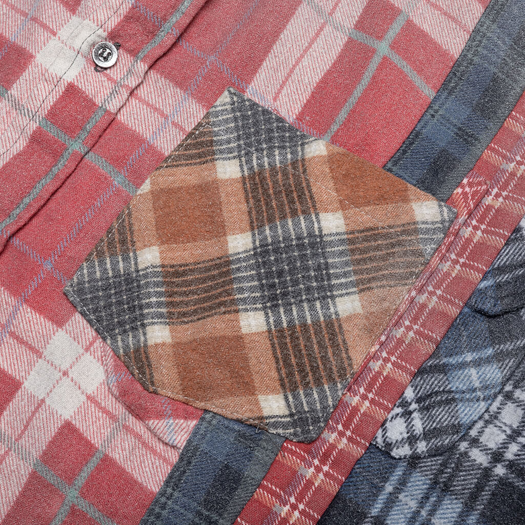 Flannel Shirt 7 Cuts Reflection Shirt - Assorted