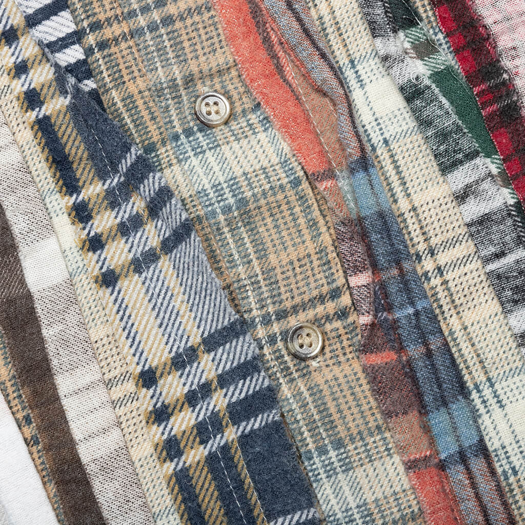 Flannel Shirt Ribbon Reflection Shirt - Assorted