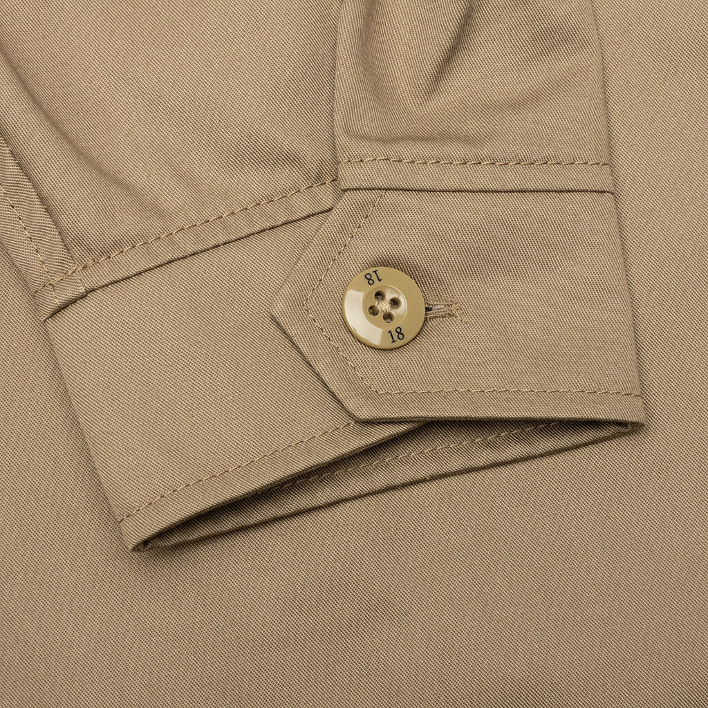 Zip Work Jacket - Beige