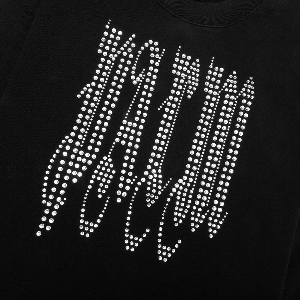 New Gothic Studded Crew - Black/Silver
