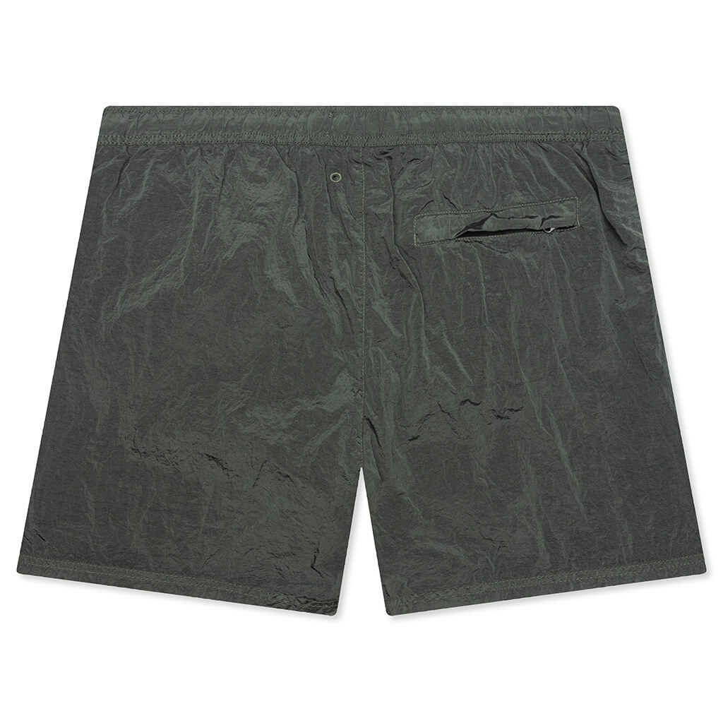 Nylon Metal Regular Fit Shorts - Musk