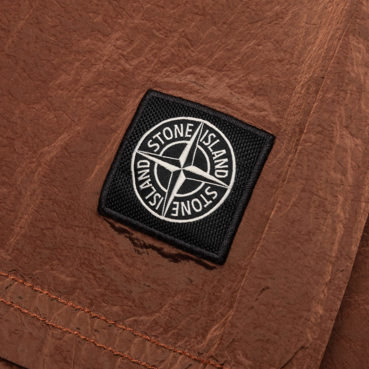 Nylon Metal Regular Fit Shorts - Rust