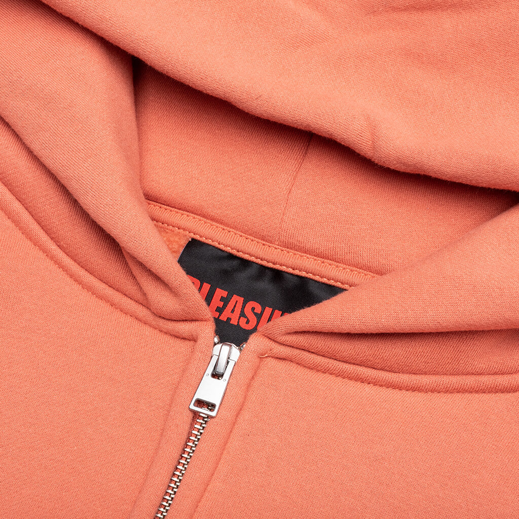 OE Zip Up Hoodie - Rust
