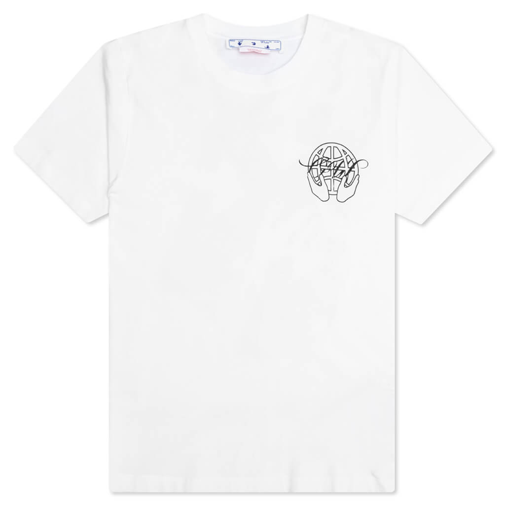 Hand Arrow Slim S/S Tee - White/Black