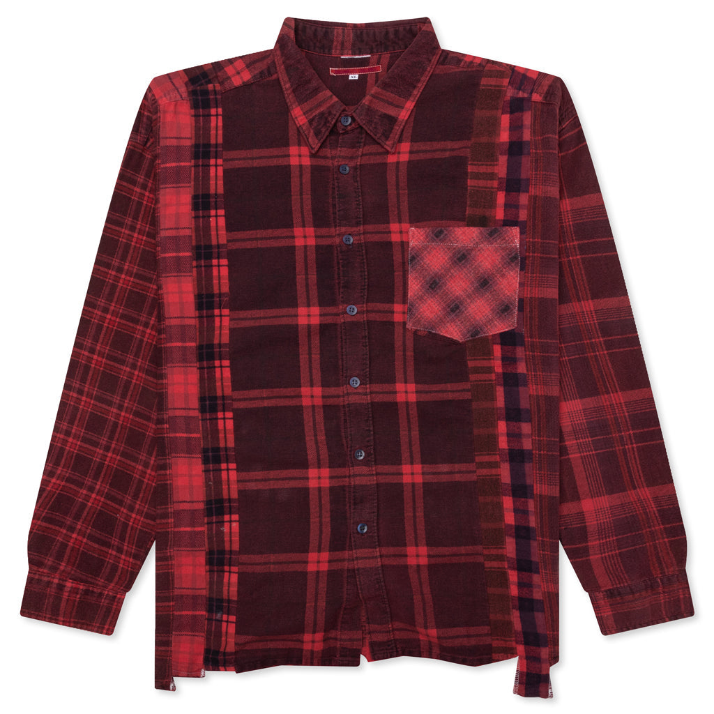 Over Dye 7 Cuts Shirt - Red