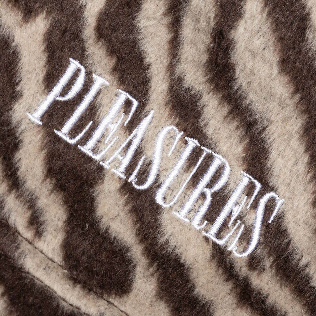 Breaker Fuzzy Stripe Shorts - Tan