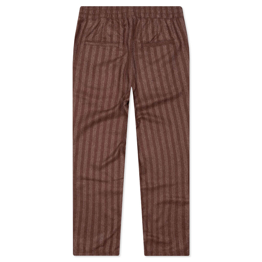 Control Striped Easy Pant - Brick