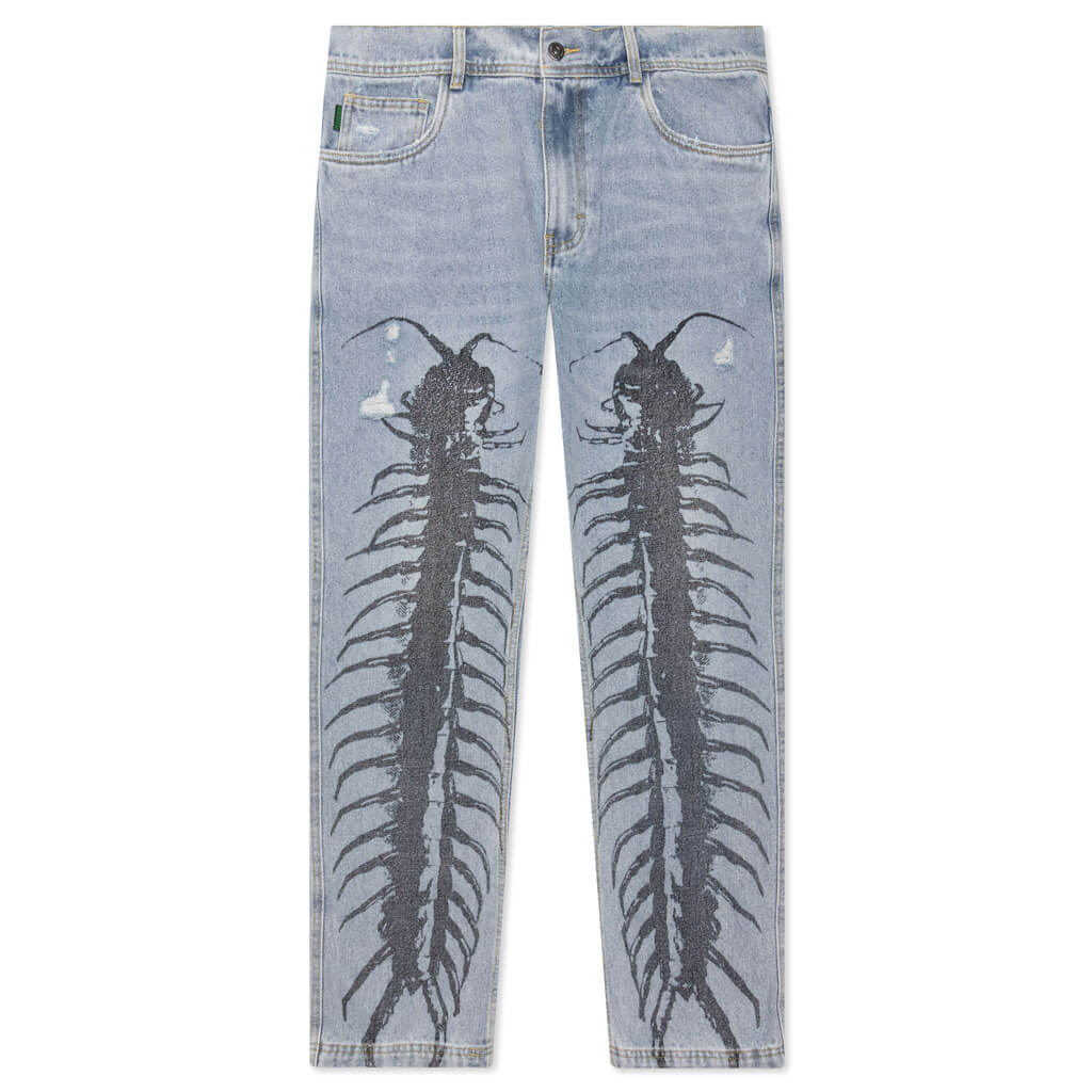 Crawler Denim Pant - Blue